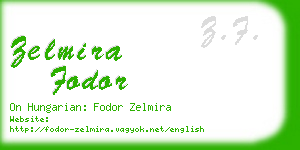 zelmira fodor business card